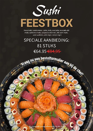 Sushi Feestbox (81 stuks)