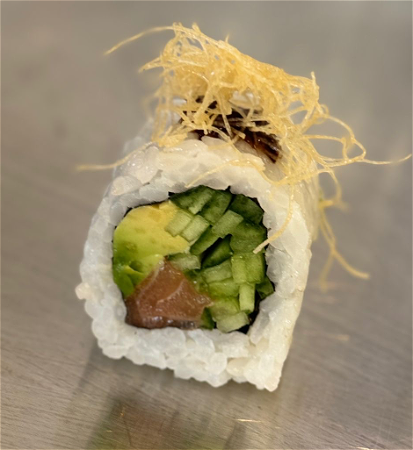 Salmon crispy roll