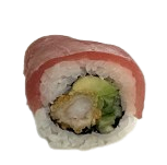 Flamed tuna ebi roll