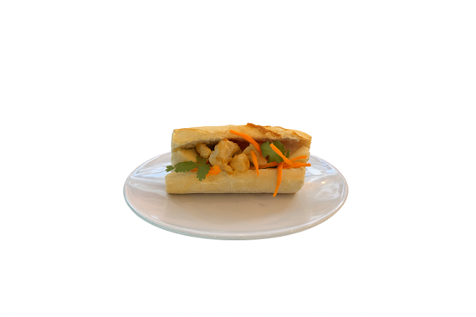 Banh mi fried tofu