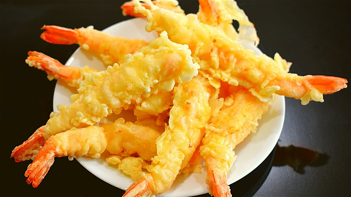 2 tempura prawns