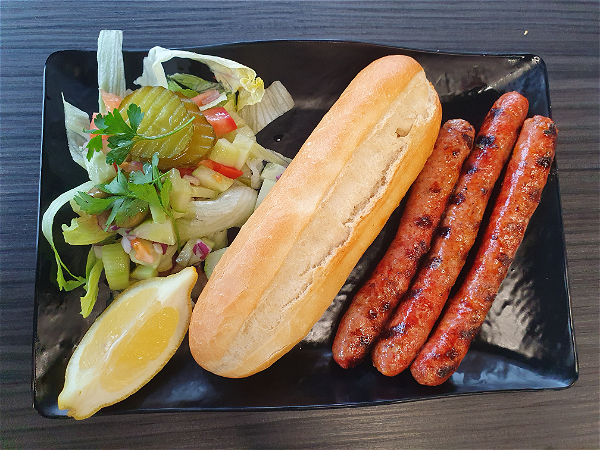 Broodje Gegrilde merguez worstjes