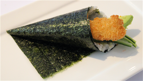 Temaki ebi tempura (gefrit. garnaal)