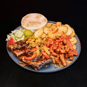 Spareribs schotel met kipfilet