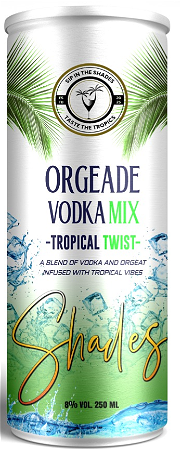 Shades orgeade vodka mix