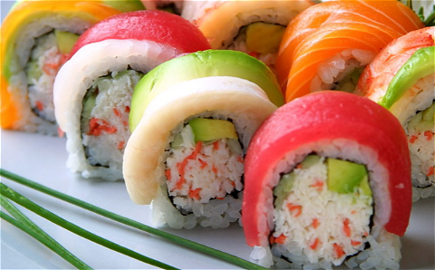 Rainbow roll 8 st.