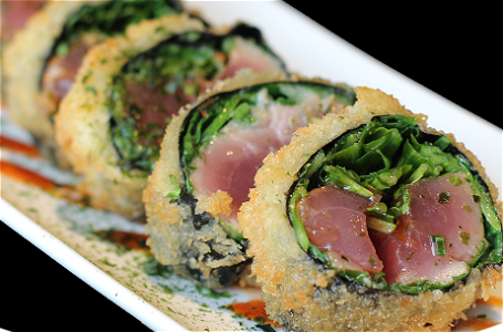 Deep fried tuna roll