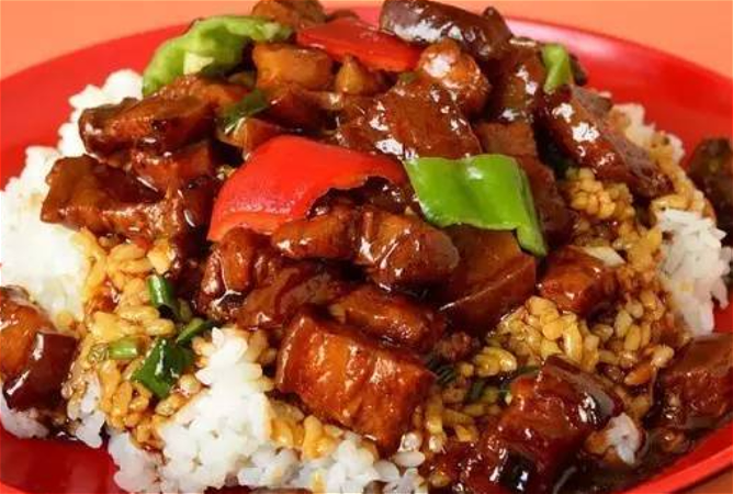 beef black bean Rice Bowl 豆豉牛盖饭