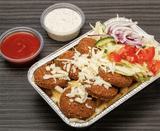 Kapsalon Falafel + blikje cola