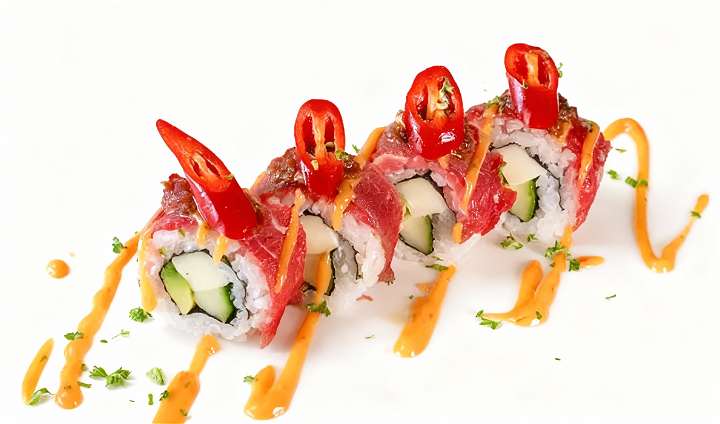 carpaccio roll pittig