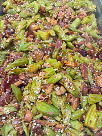 gestoofde oker mix gerooktekip & zoutvlees