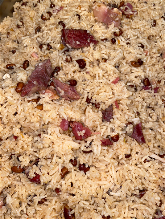 Djarpesi  moksi Alesi (djarpesi  moksi Alesi met gebakken vis (bang bang steak)