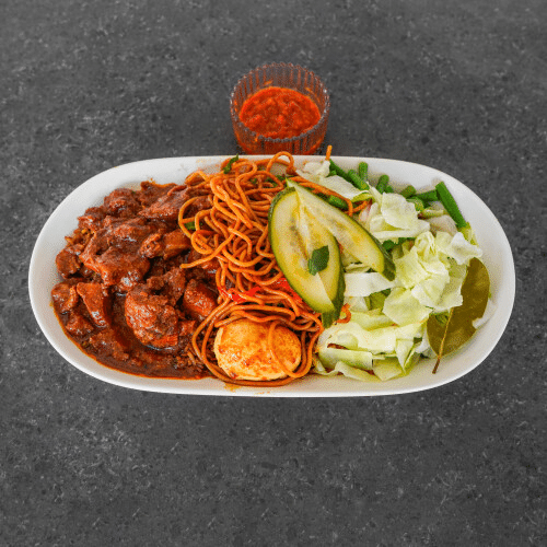 Nasi of bami kipfilet ketjap speciaal