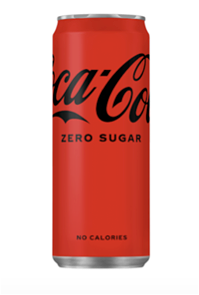 Coca cola zero blikje 0,33L