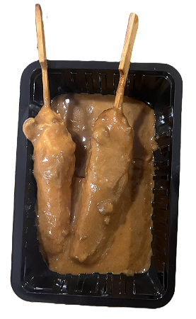 1 Kip saté met saus