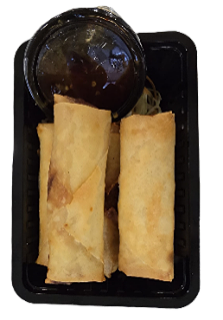 1 Loempia met saus
