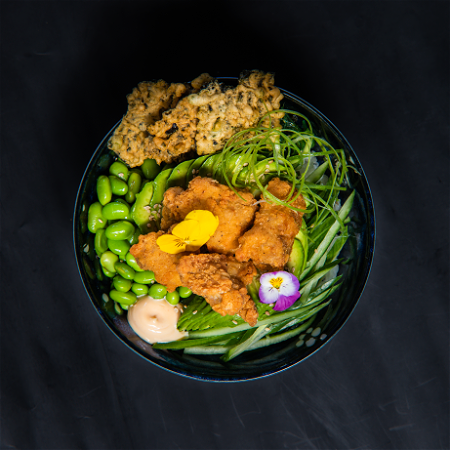 Poké bowl karaage