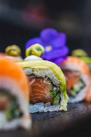 Zalm wasabi roll