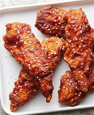 Chicken tenders BBQ sauce