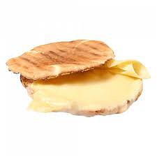 Pita gesmolten kaas met ham 