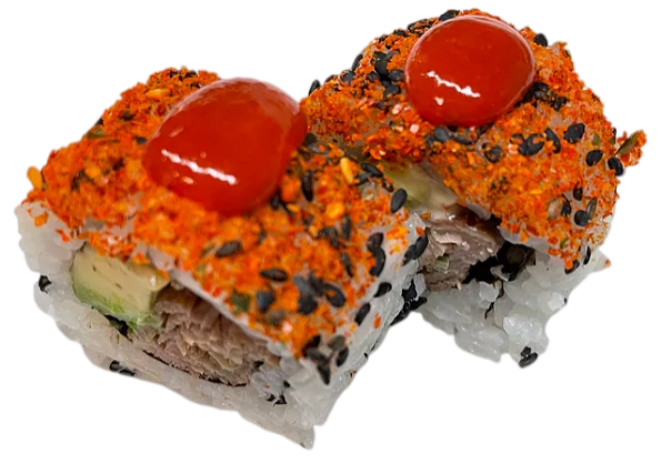 Spicy beef roll maki