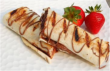 Nutella wrap aardbei