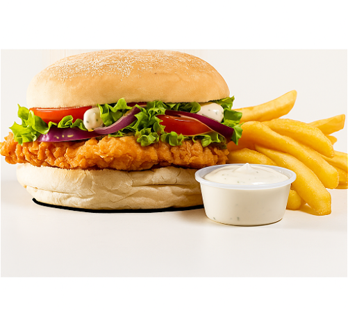 Crispy Chicken Burger Menu