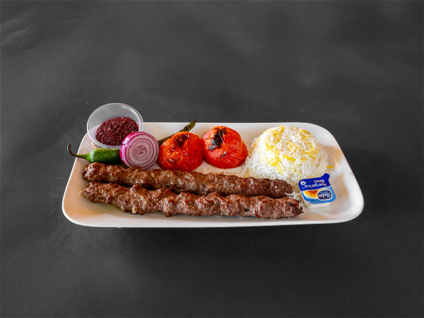 Chelo kabab kobideh