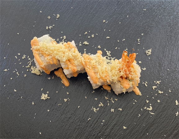 Crispy ebi maki