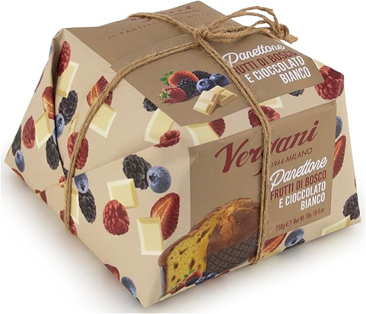 Vergani Panettone bessen en witte chocolade