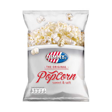 Jimmys popcorn zout/zoet