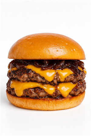 BBQ double smash burger