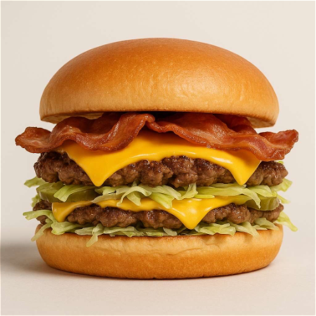 Double bacon smash burger