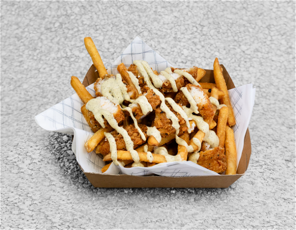 Loaded Fries crispy chicken