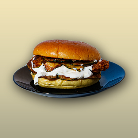 Parmesan chicken burger