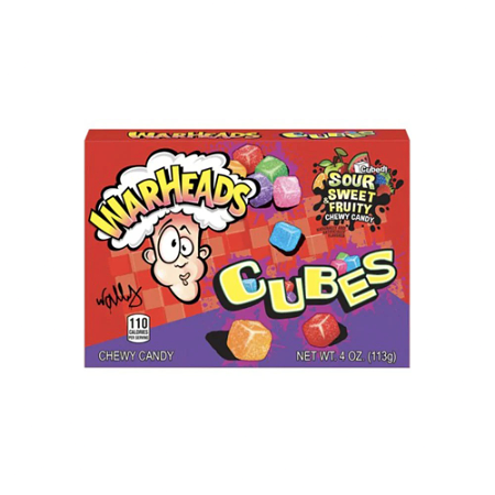 Warheads Chewy Cubes Theatre Box