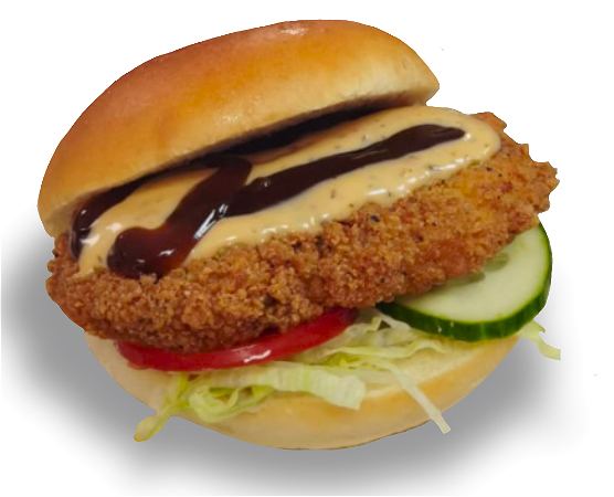 Broodje Kipschnitzel burger de luxe