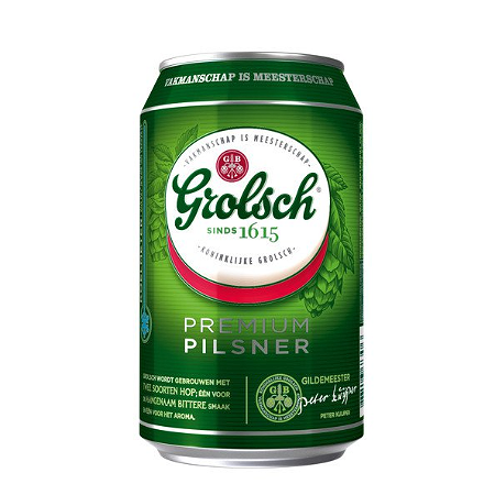 Grolsch bier blikje