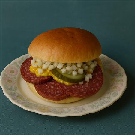 Kadet ossenworst met picalilly mayo