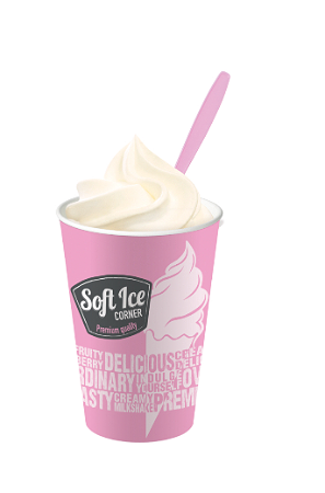 Middel milkshakebeker softijs