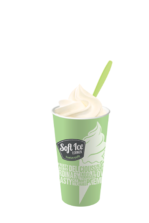 Grote milkshakebeker softijs