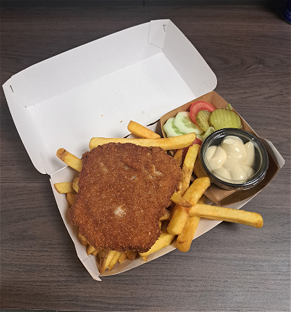 Varken schnitzel schotel