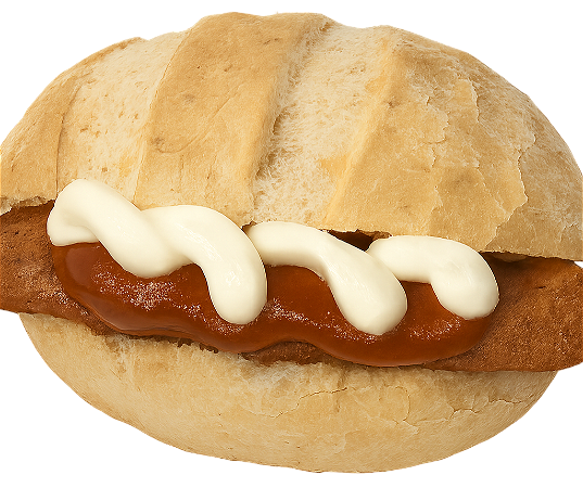 Glutenvrij Broodje Frikandel Curry&Mayo