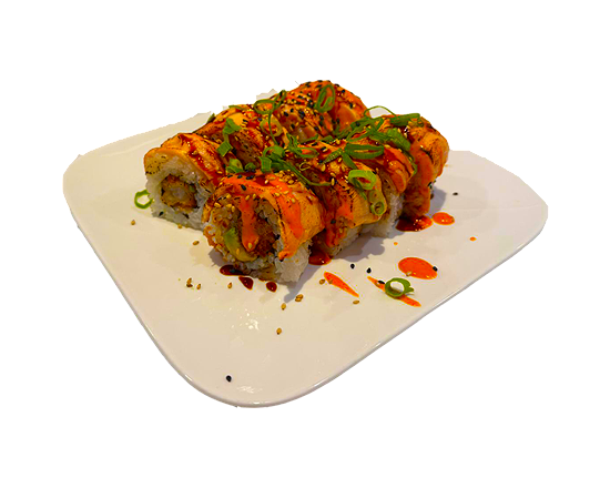 Flamed Dragon Kiss Uramaki 4 stuks 