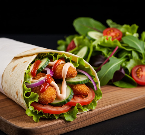 Crispy chicken wrap