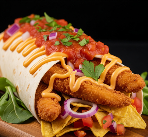 Chicken parm burrito