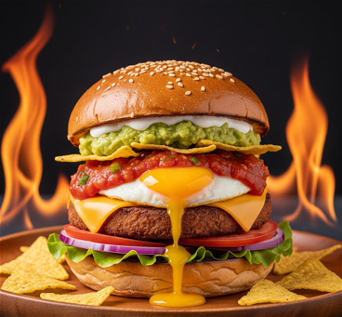 Tex Mex vega burger