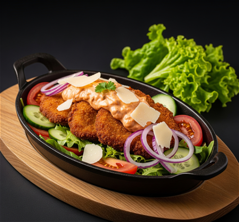 Spicy Schnitzel Salade