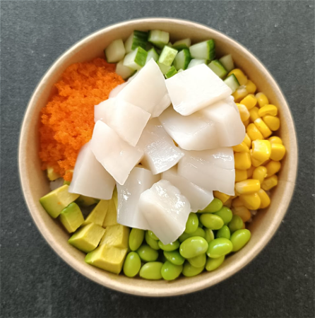 White Scallop Poké Bowl
