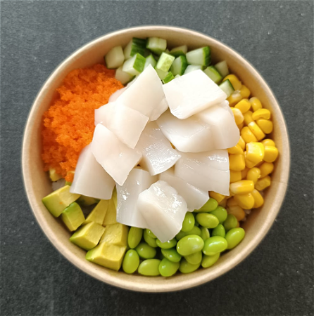 ZOMERSPECIAL: White Scallop Poké Bowl 